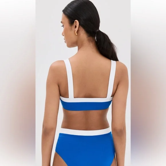 STAUD - Liv Bikini Top + Devon High Rise Bikini Bottoms - Picture 3 of 10